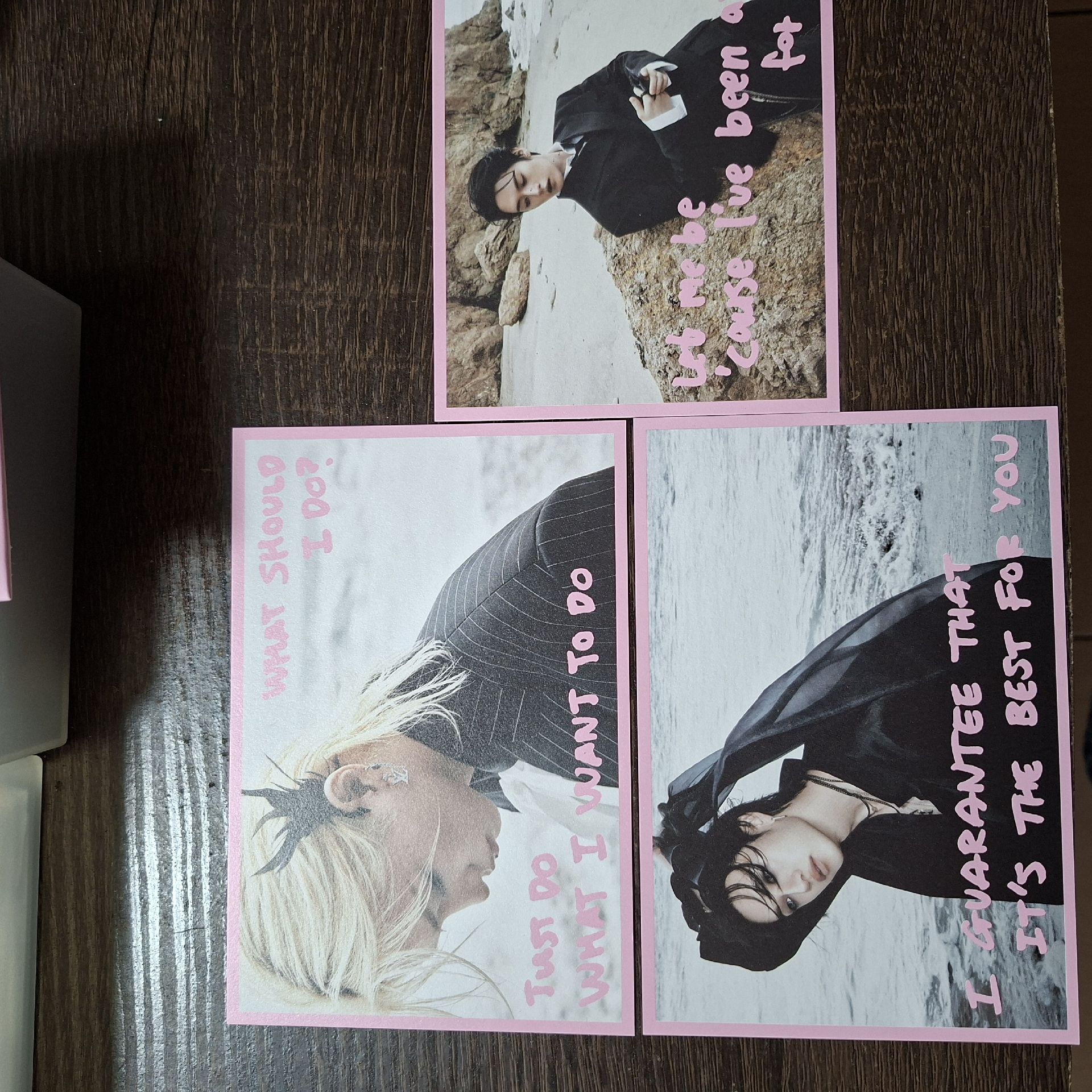 DOIT歌詞明信片 三張set