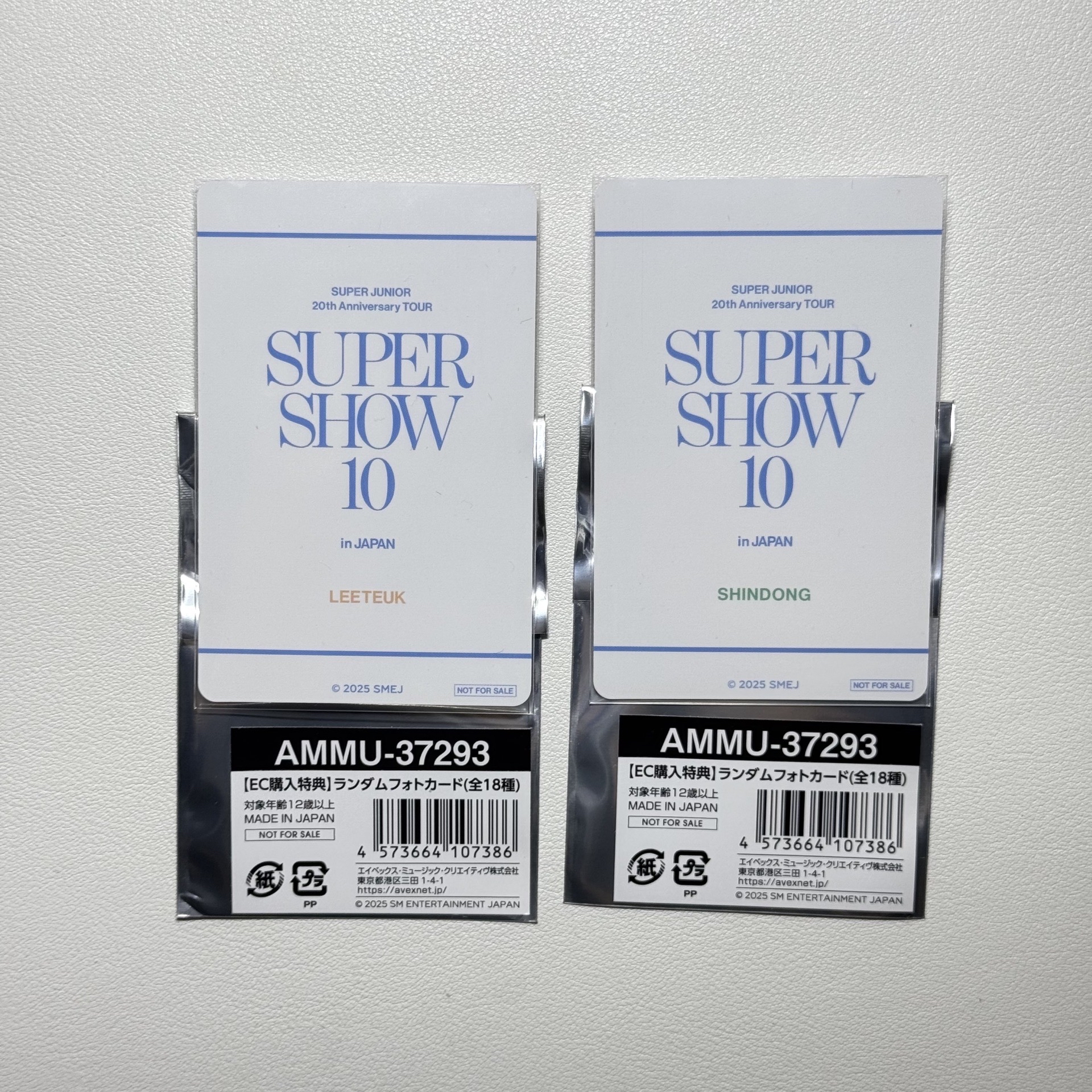 SUPER JUNIOR SUPER SHOW 10 日本場週 特典卡 滿額卡 利特 神童 SS10