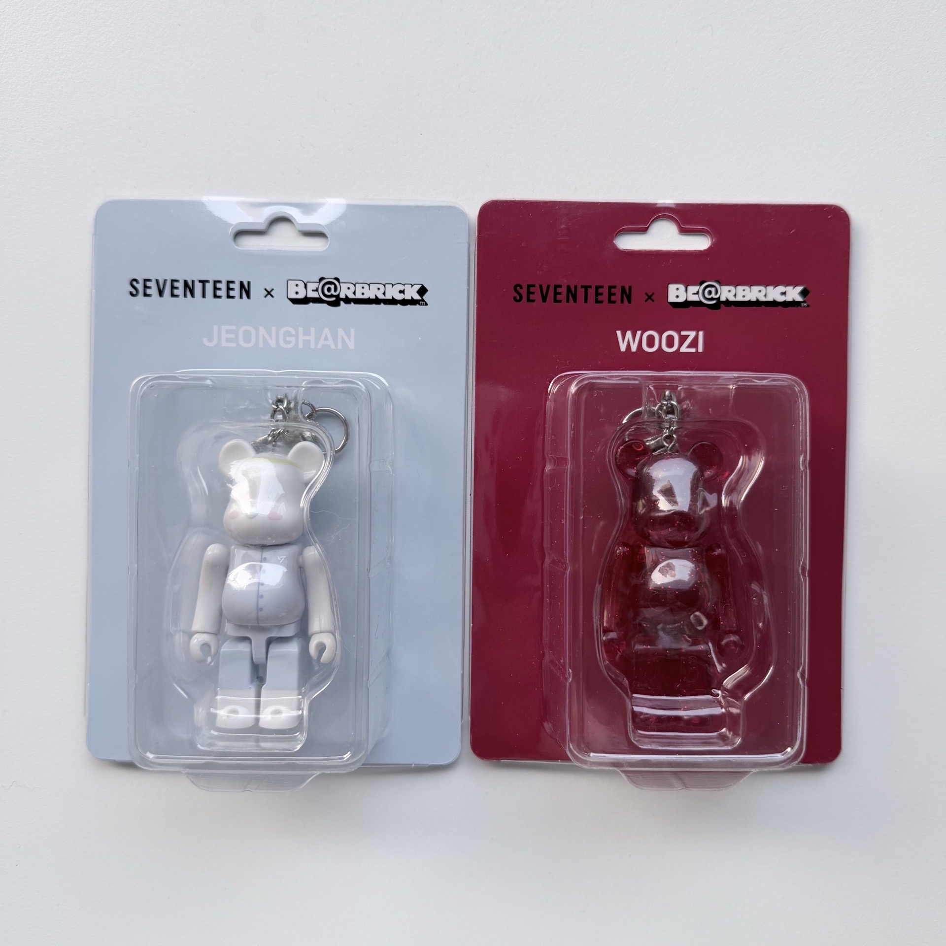 BE@RBRICK JEONGHAN/WOOZI 鑰匙圈吊飾 100%