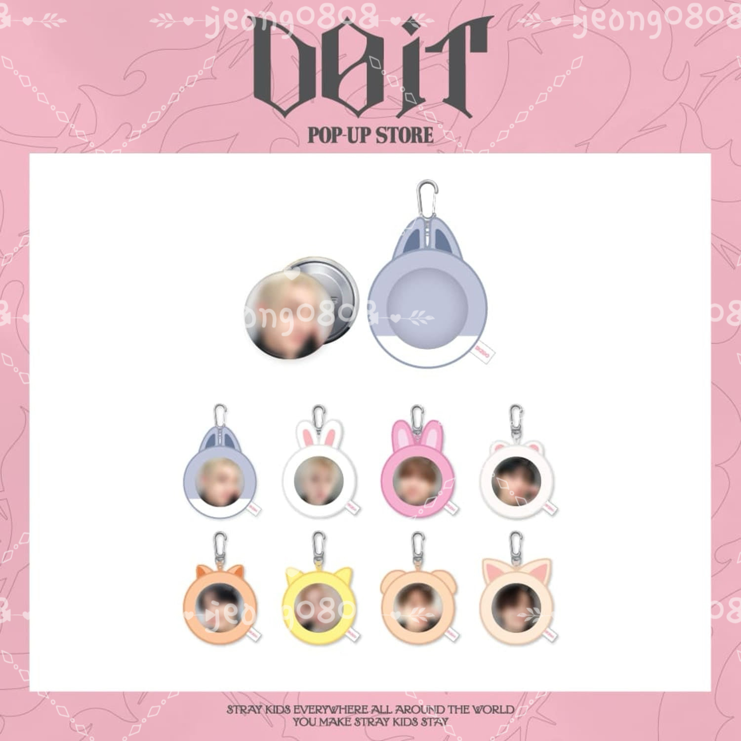 SOFT FACE BADGE & SKZOO COVER SET