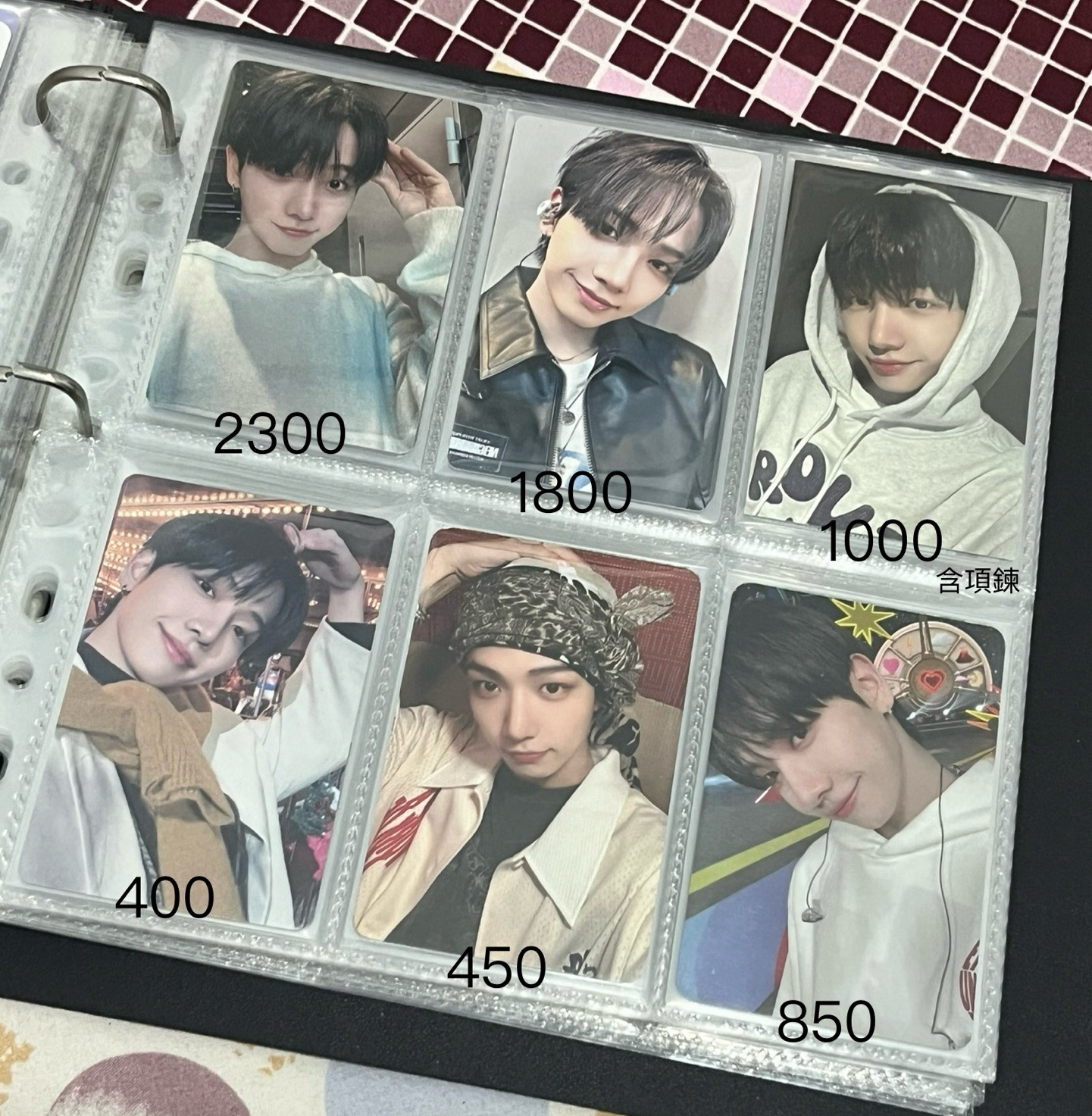 青島抽選、大阪場限、一週年項鍊、m2a3、why打歌卡