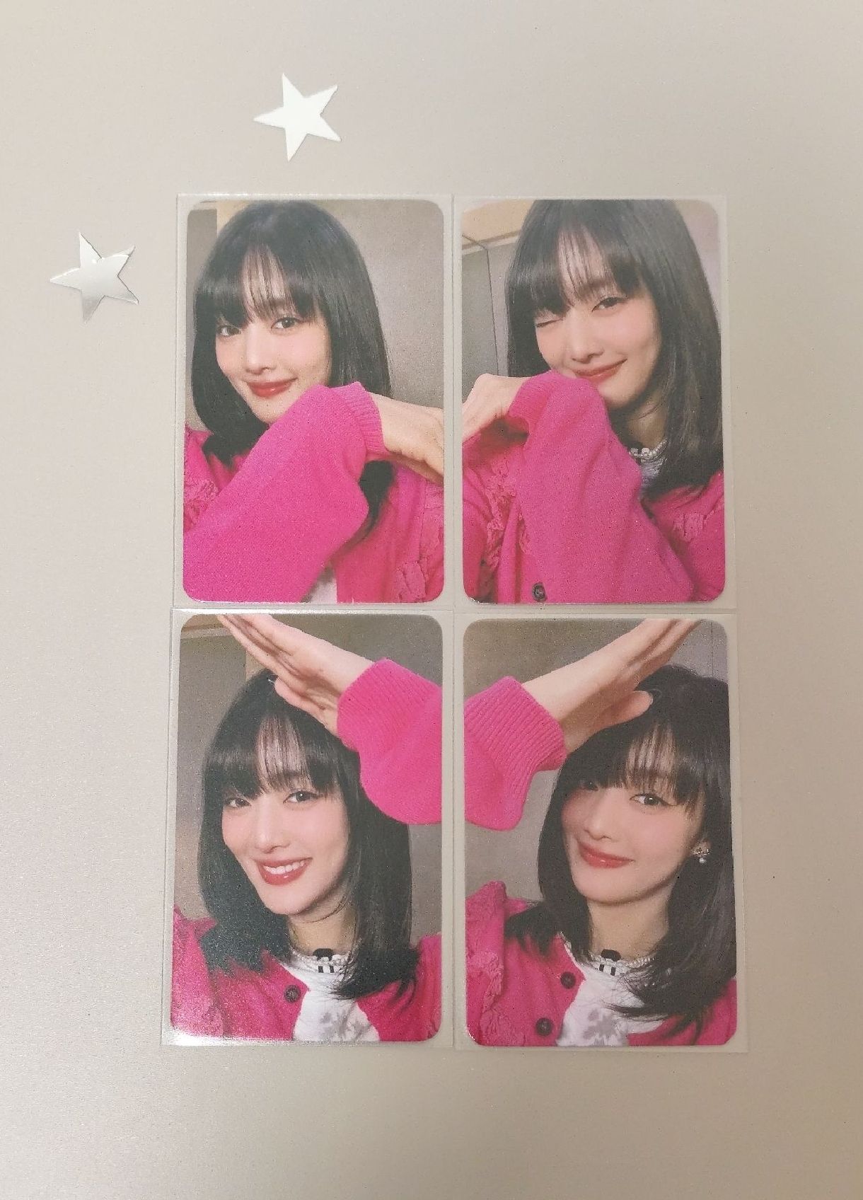 米妮四格愛心小卡