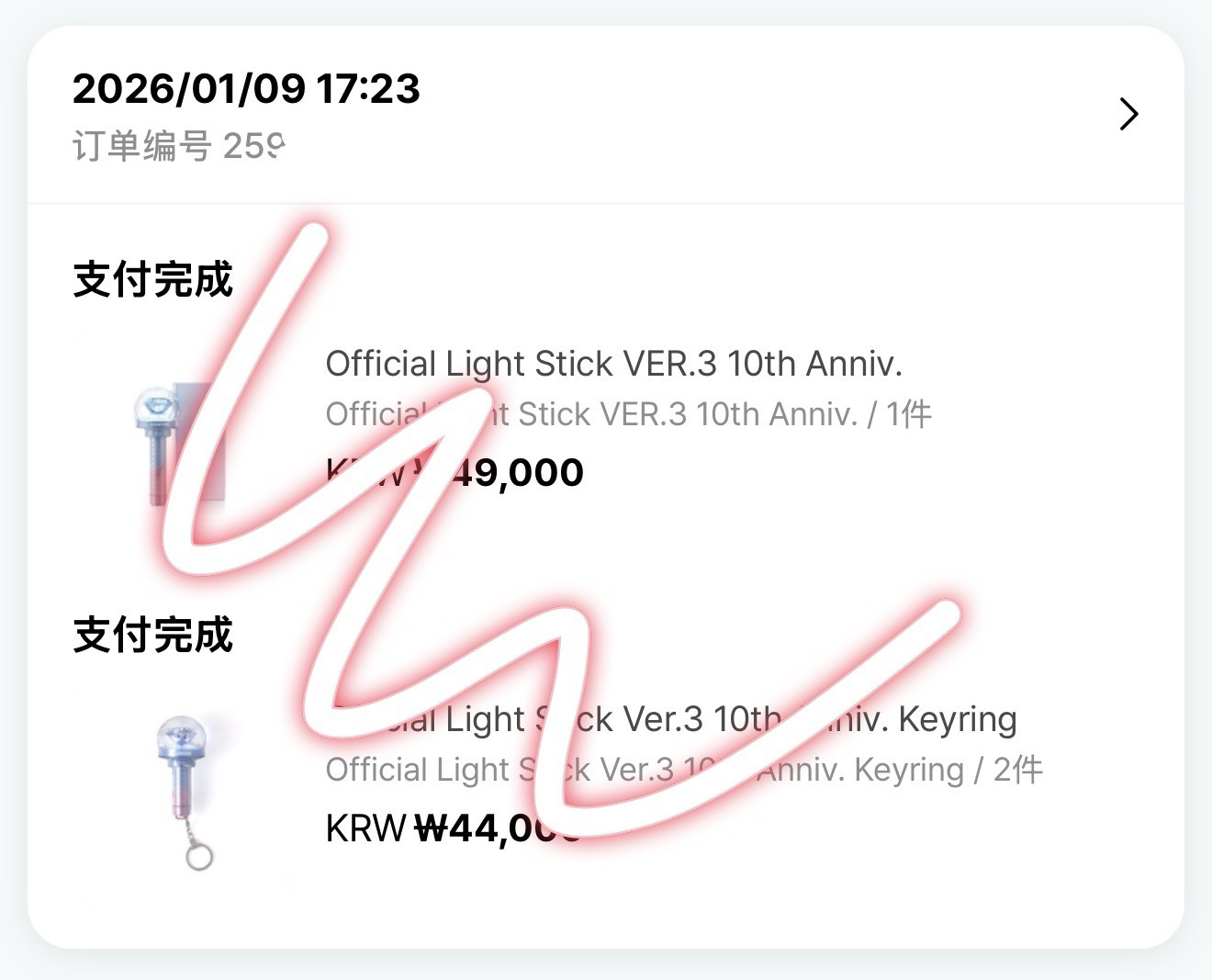 十週年 手燈 小手燈 已下單