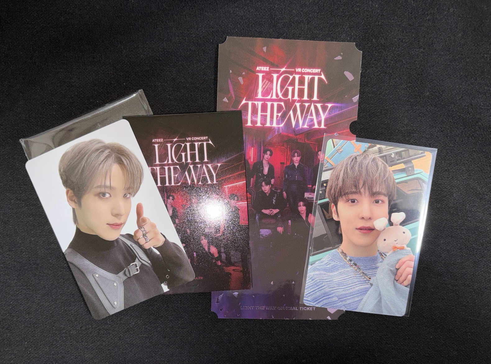 整圖售 ATEEZ VR電影 LIGHT THE WAY 第一週特典+2024夏寫固卡