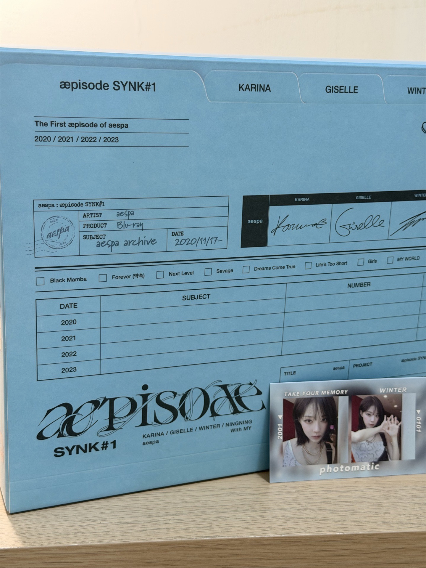 aespa回憶錄 藍光版 送電子版🫵🏻