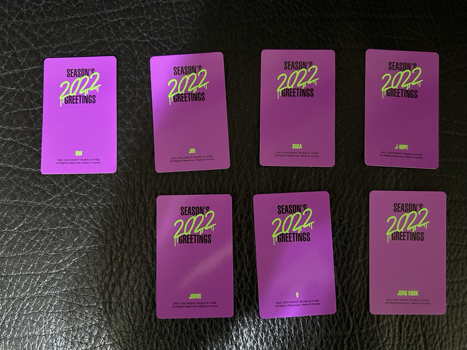 SG 年曆卡 2022 （正面/背面）