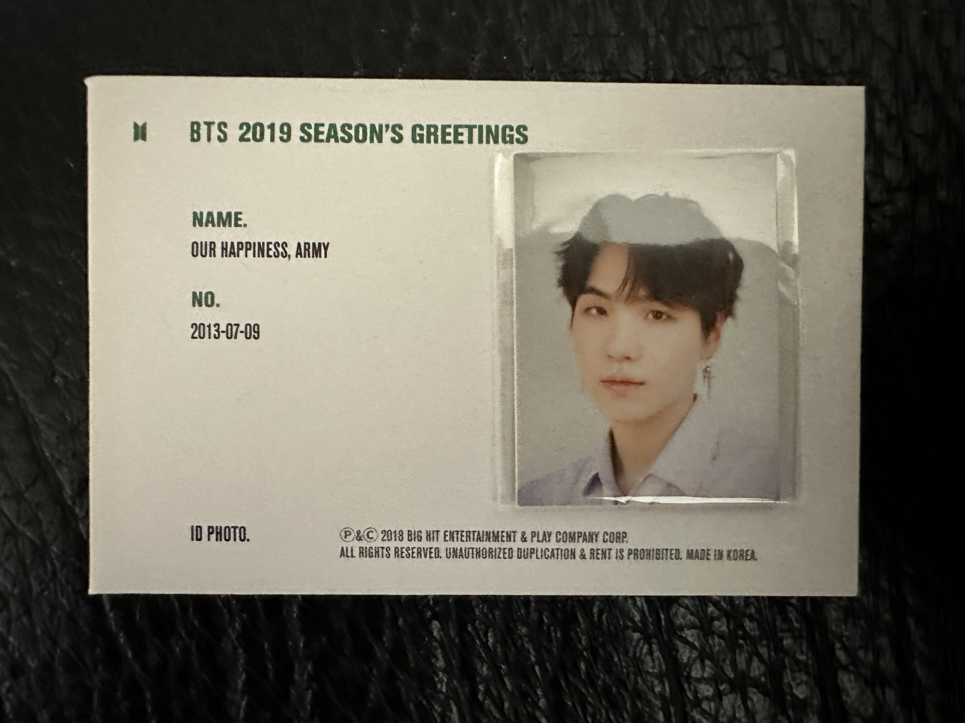 Suga（不含信封）