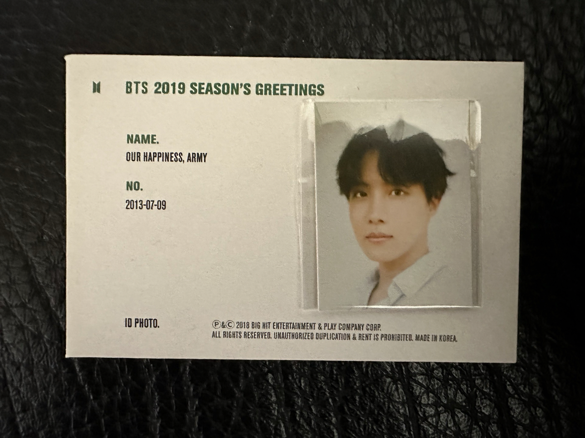 J hope（不含信封）