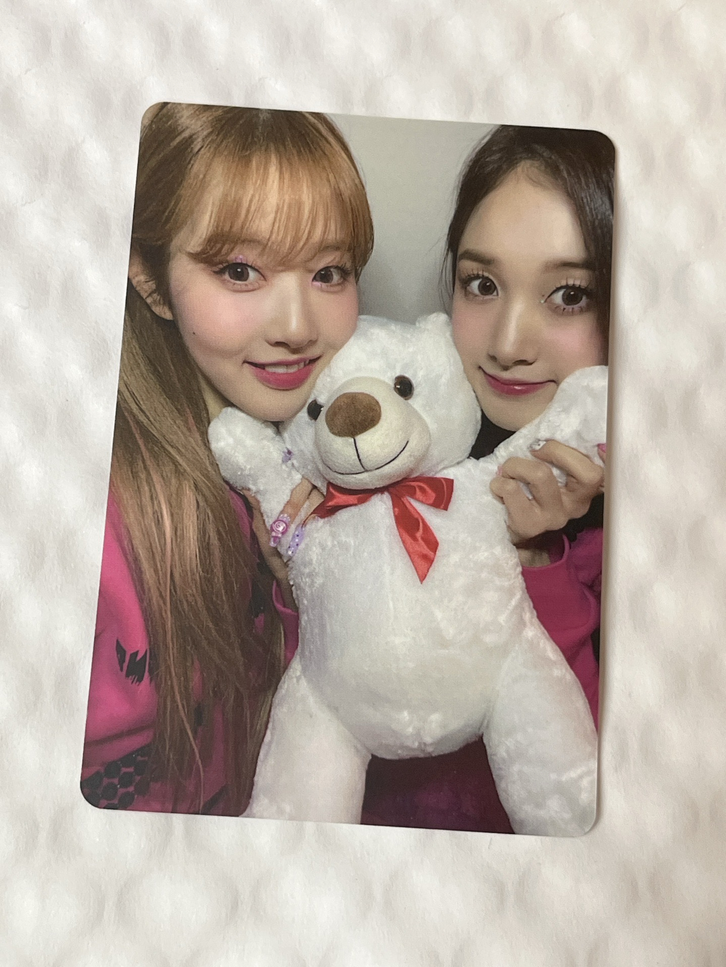 STAYC SIEUN J Teddy Bear bushiya 蒽勾 泰迪熊 日咖 雙人卡 cp卡