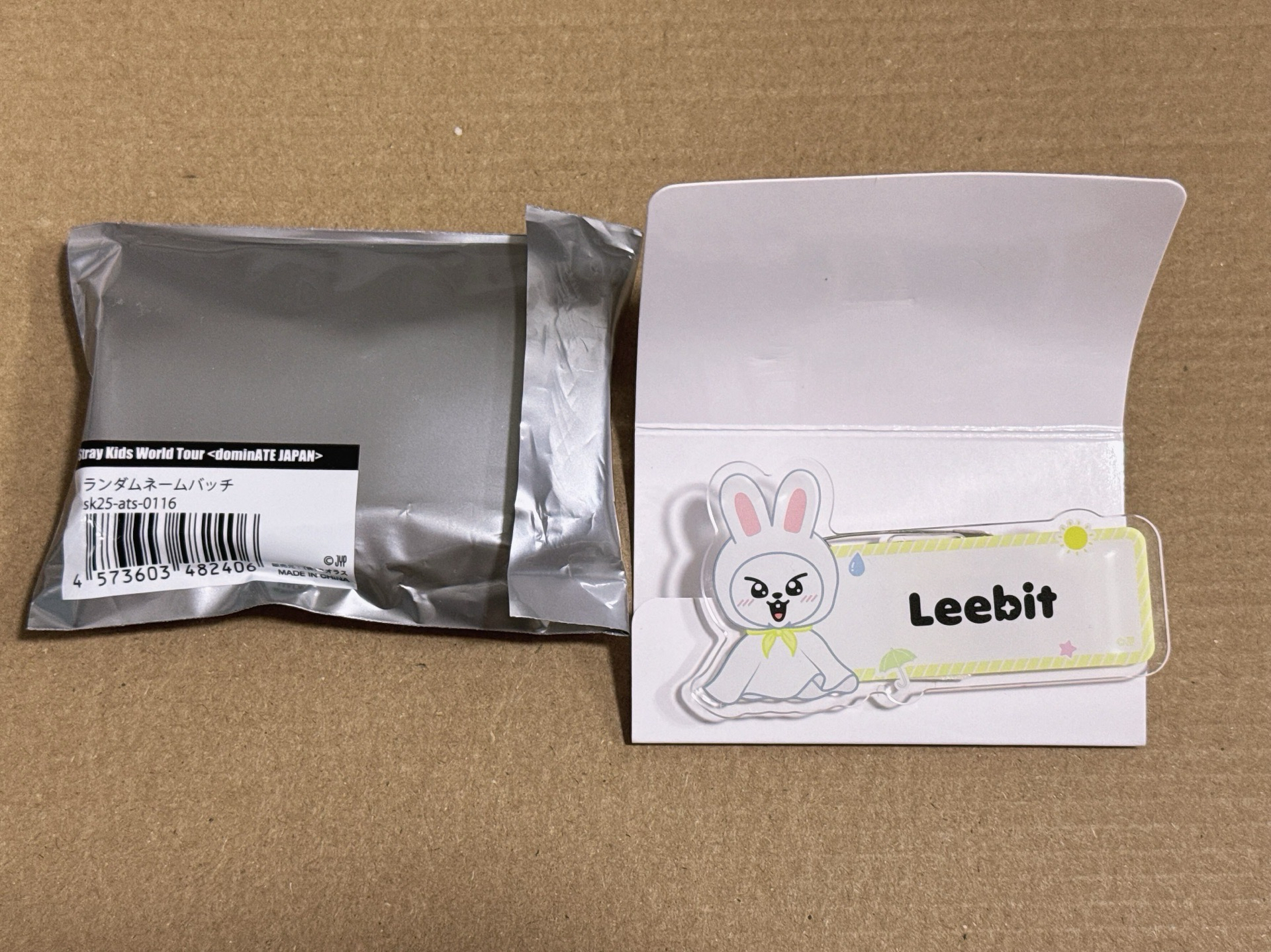 SKZ 李旻浩 Leebit 李畢 晴天娃娃 名牌