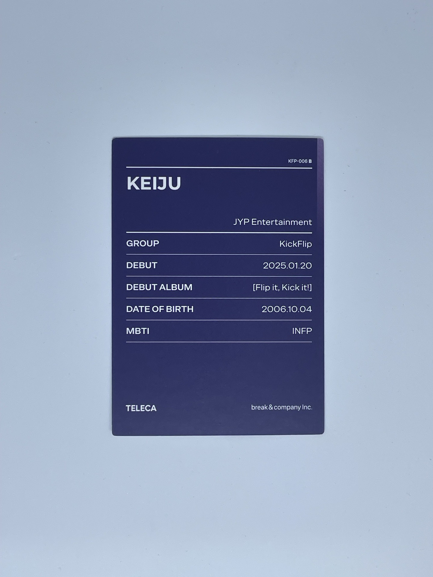 25新秀 Teleca Base 隨機卡 Keiju 