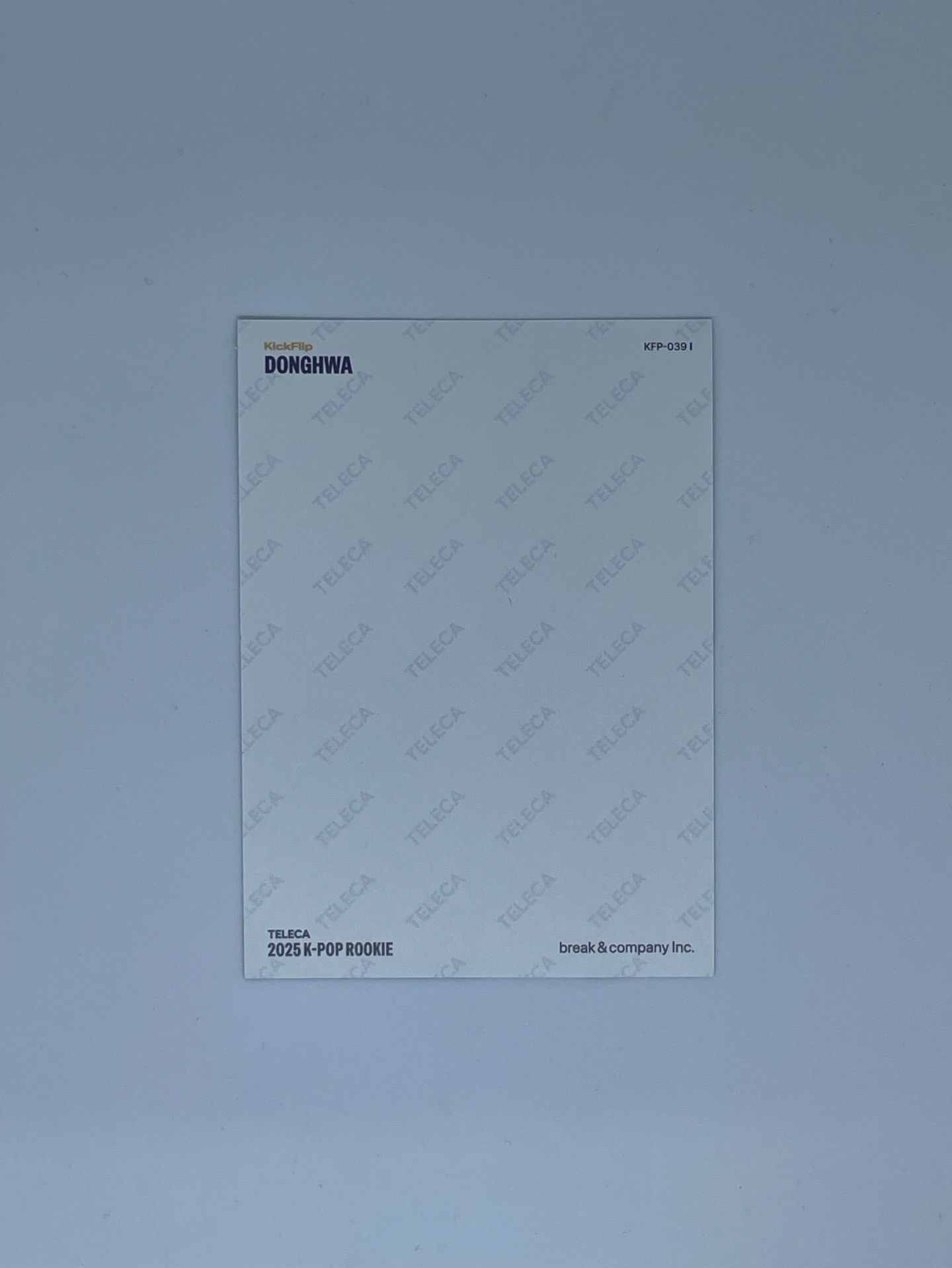 25新秀 Teleca 隨機卡 證件照ver. Donghwa 