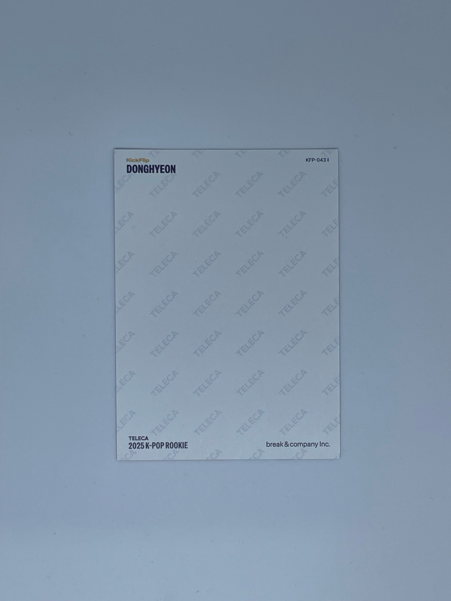 25新秀 Teleca 隨機卡 證件照ver.