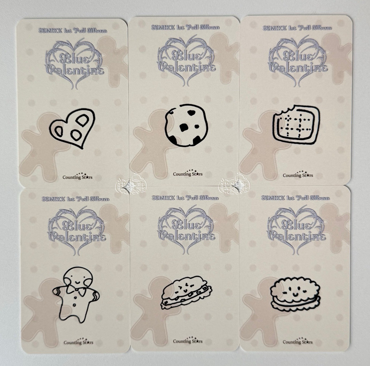 NMIXX 數星星薑餅人 手繪卡背