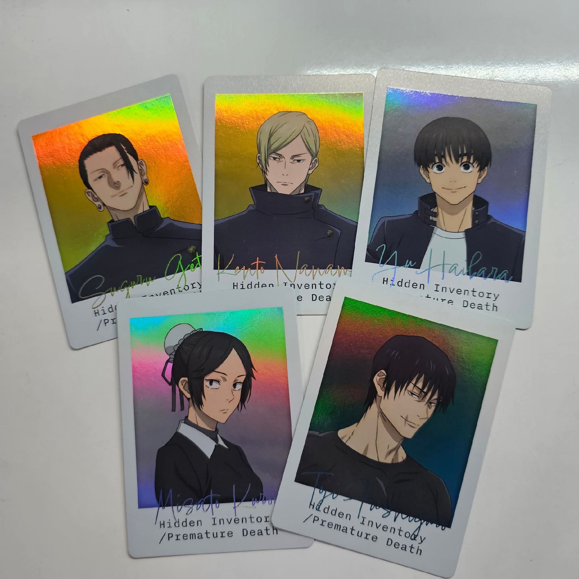 咒術迴戰快閃店 懷玉玉折 台灣限定 隨 機卡 單色背景