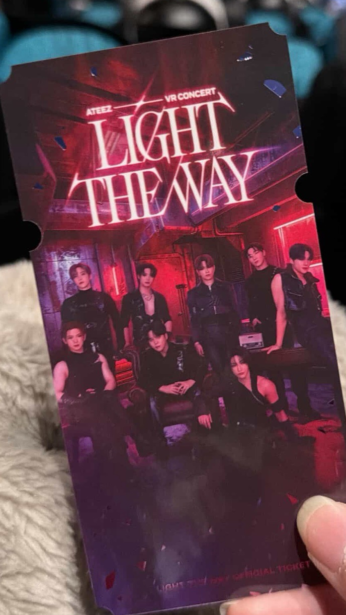 ATEEZ VR雷射票根