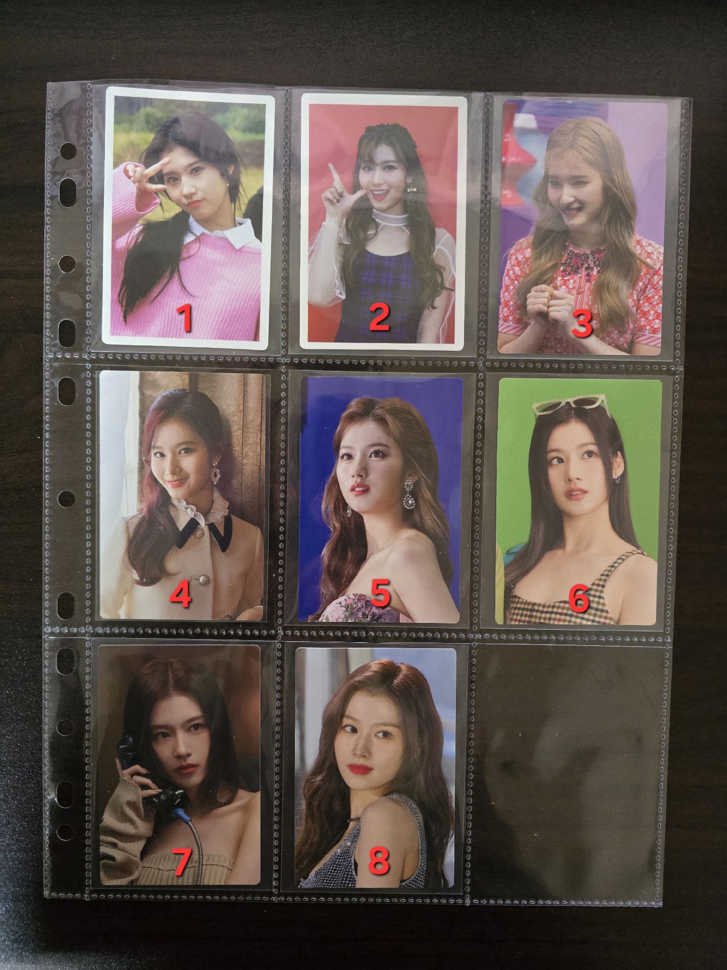 TWICE SANA 花絮卡