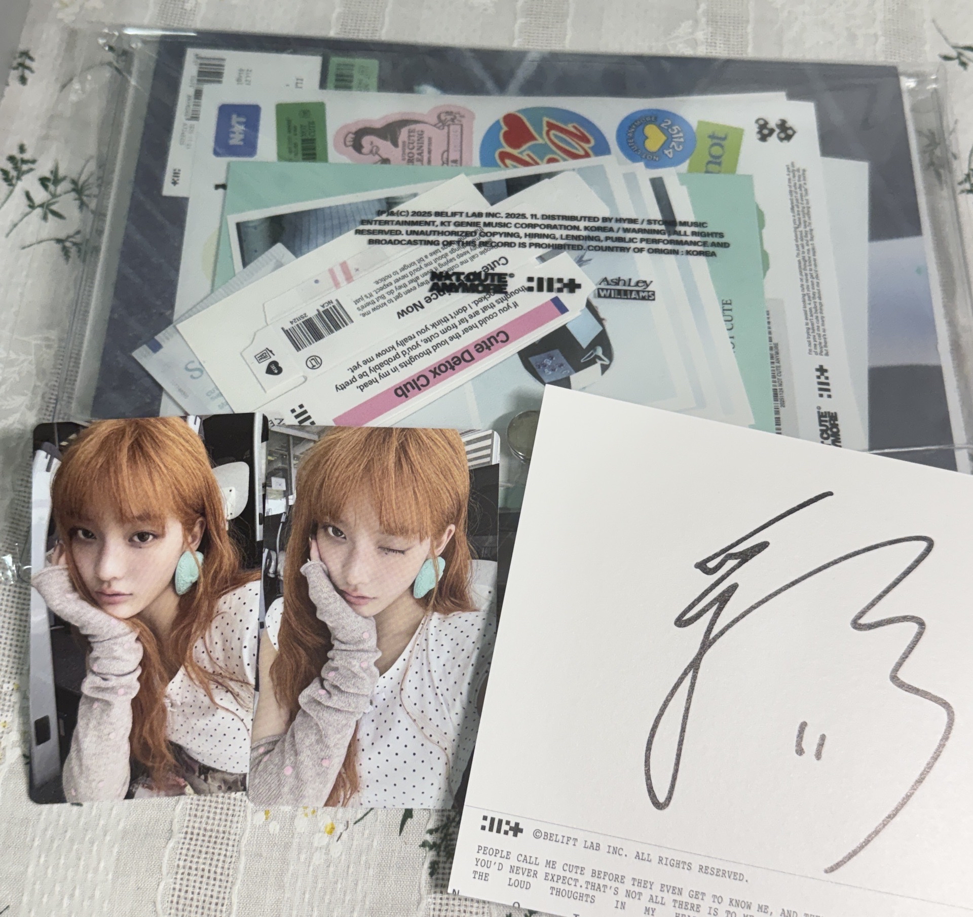 可直拍 彩羽美版簽專全專