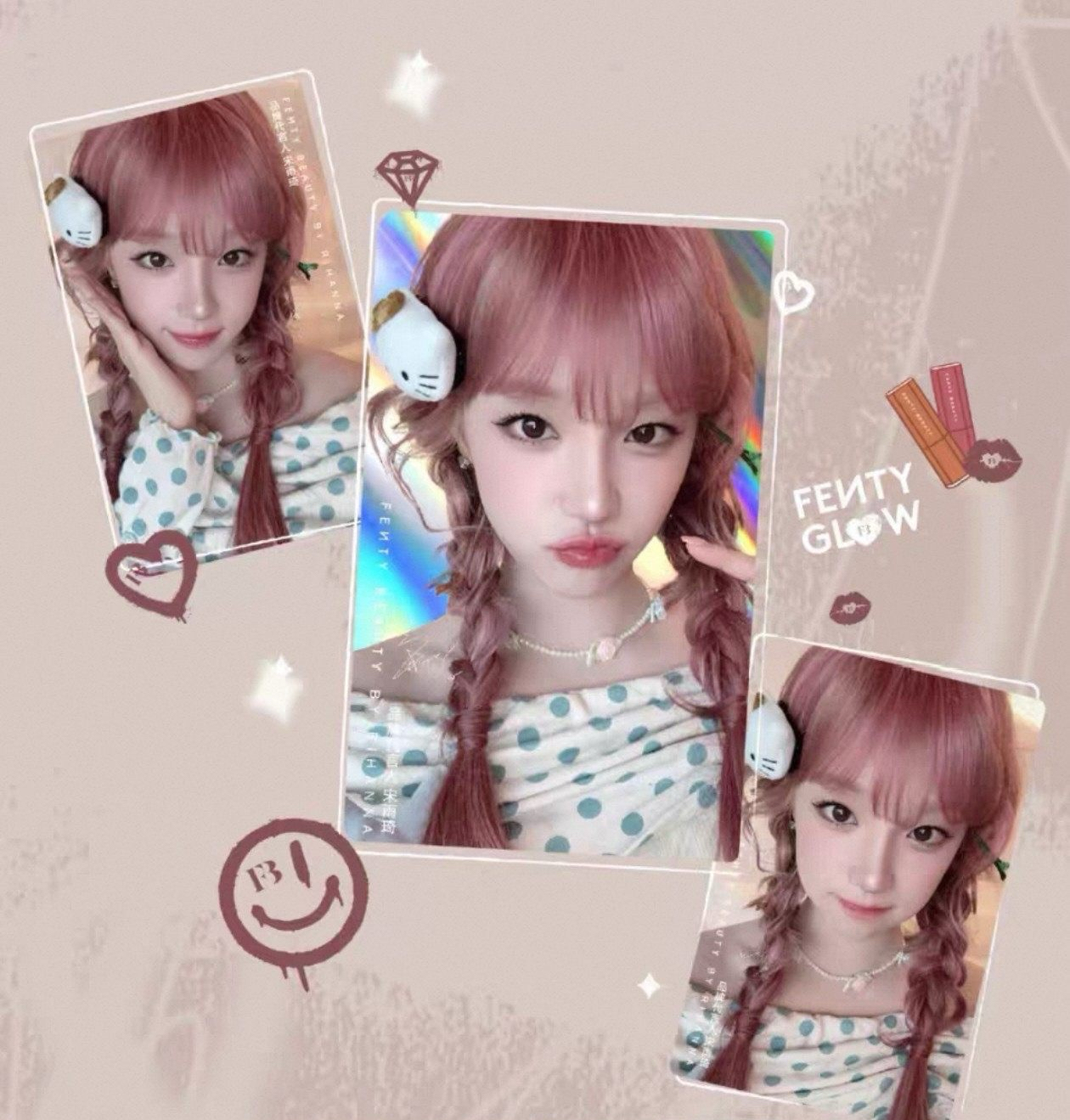  Fenty Beauty 代言卡  雨琦