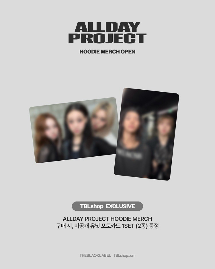 TBL HOODIE MERCH周邊卡