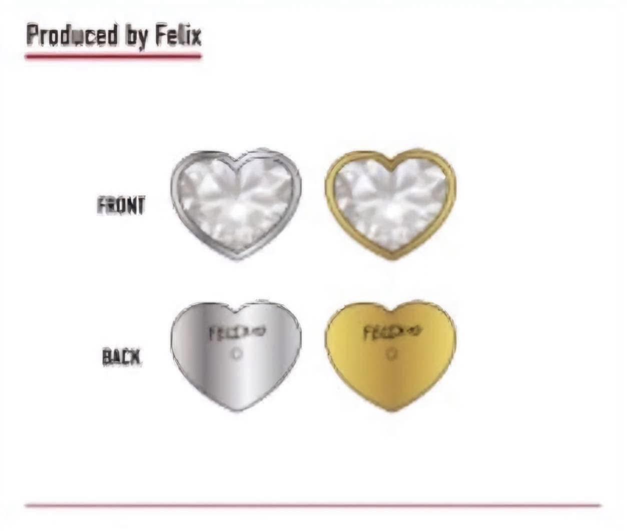 菲設計愛心耳環