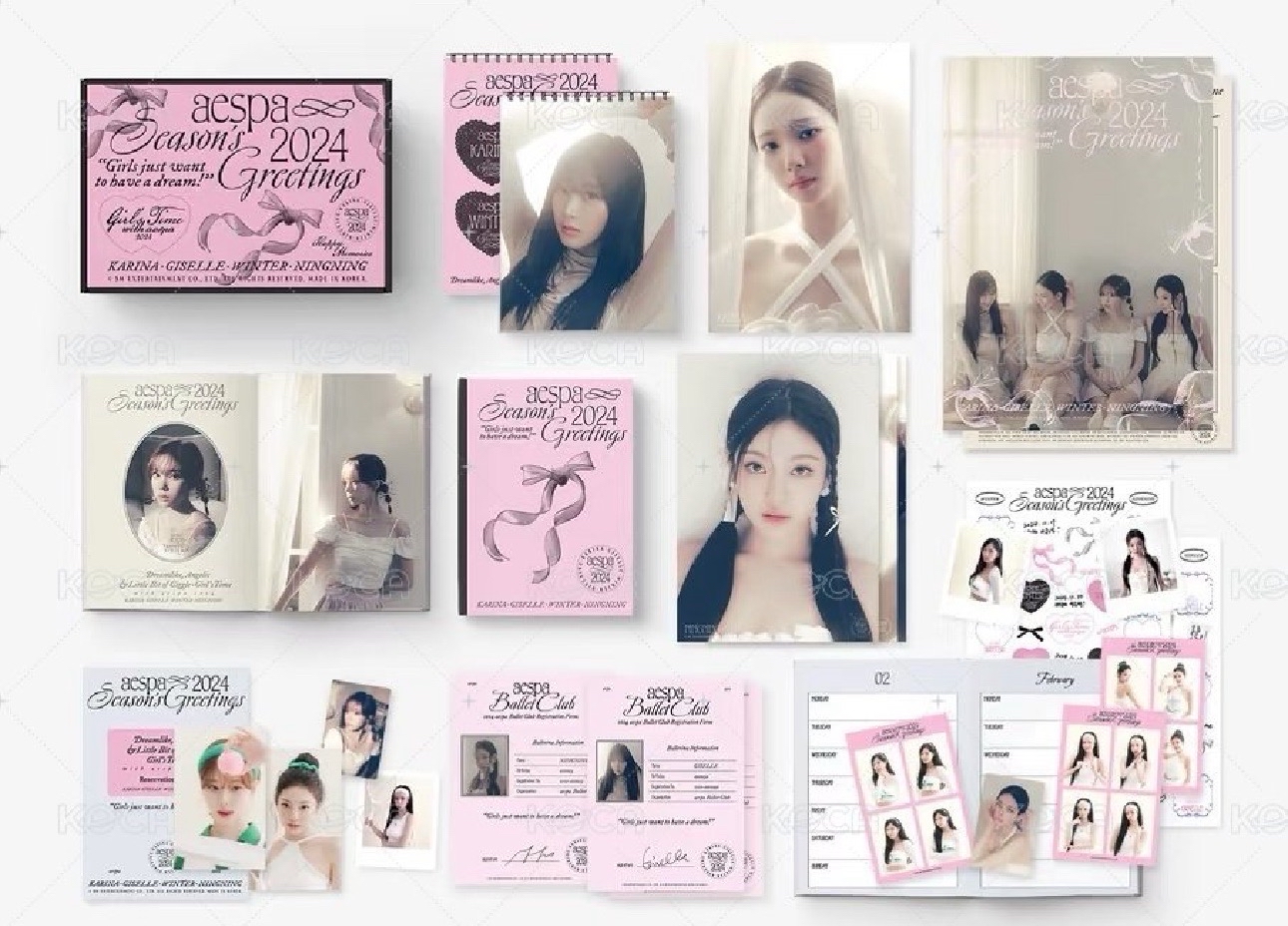 aespa 2024年曆固配（僅無小卡/拍立得）