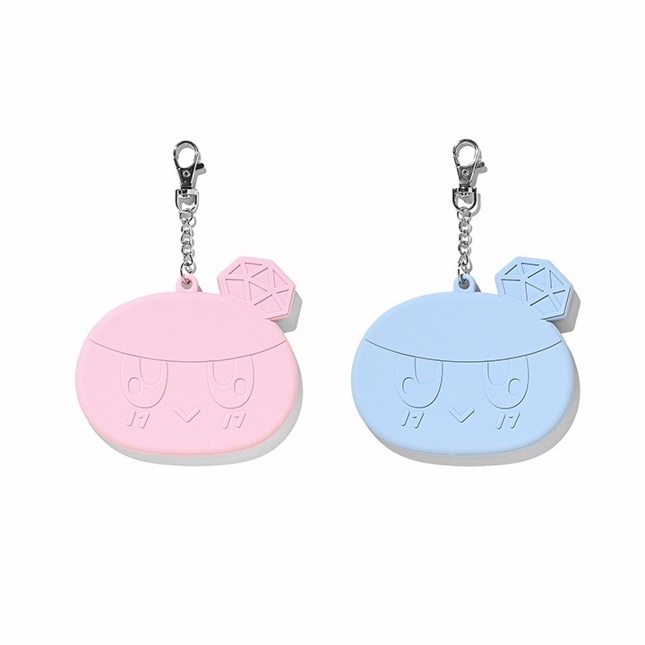 New_日巡蹦蹦徽章套，粉藍款