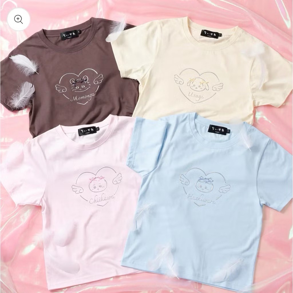 ちいかわ Go!HARAJUK 吉伊卡哇 小八款蝴蝶結緞帶短袖T恤 L碼 可用XL交換！買太小了😅