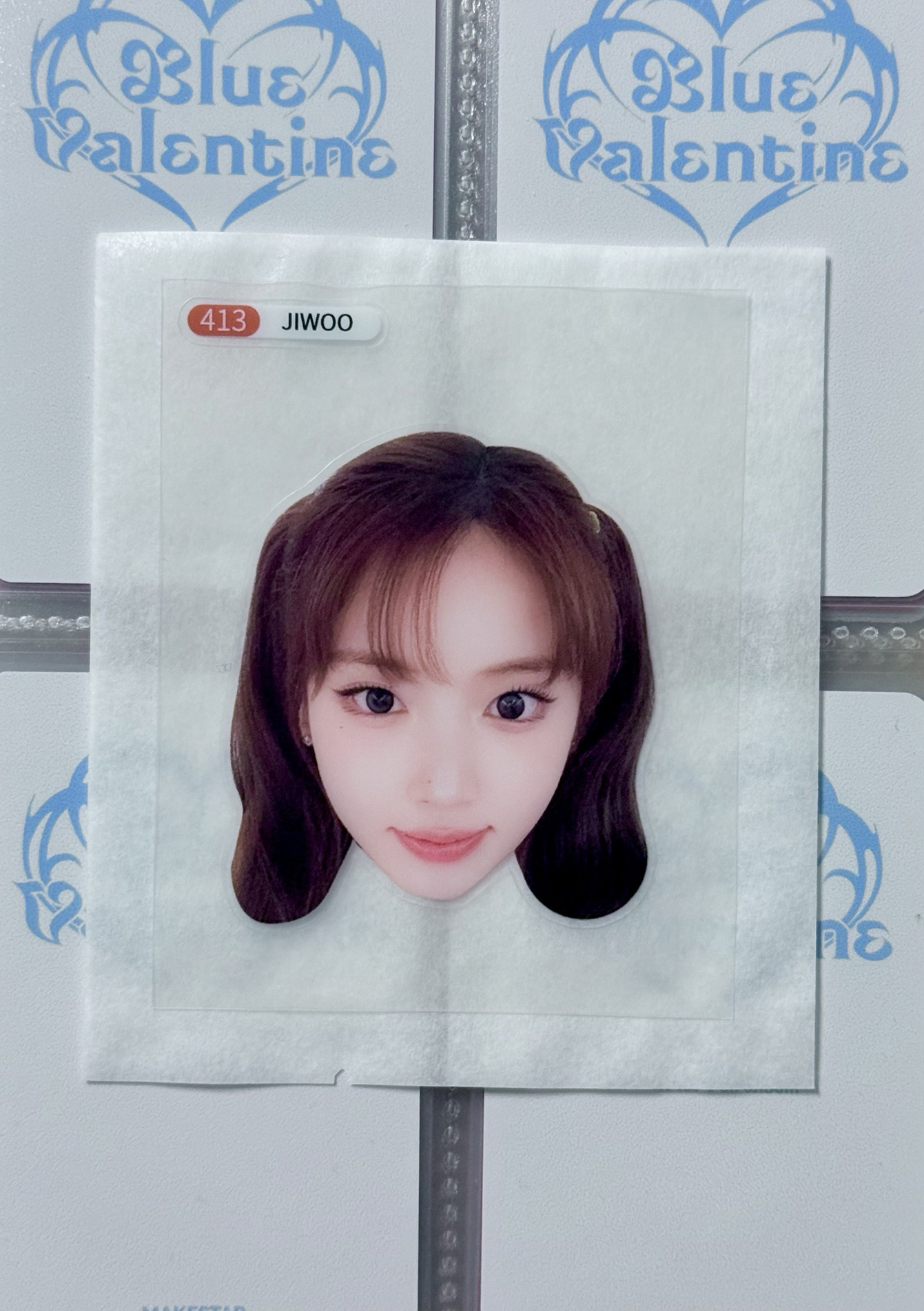 JIWOO MS團簽中簽大頭貼紙 僅2