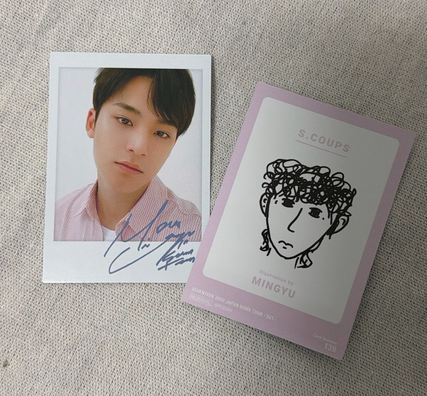 SEVENTEEN 珉奎 Mingyu 2020蛋巡 類拍立得 印簽卡