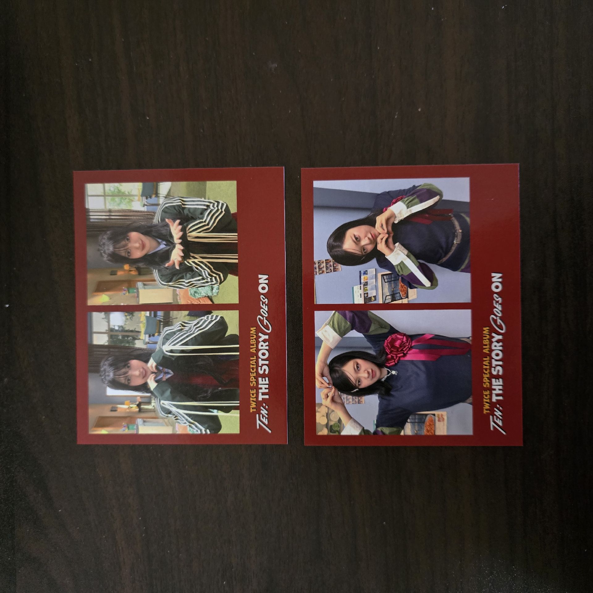 TWICE 十週年特別專 SW 桃+定 二宮格卡