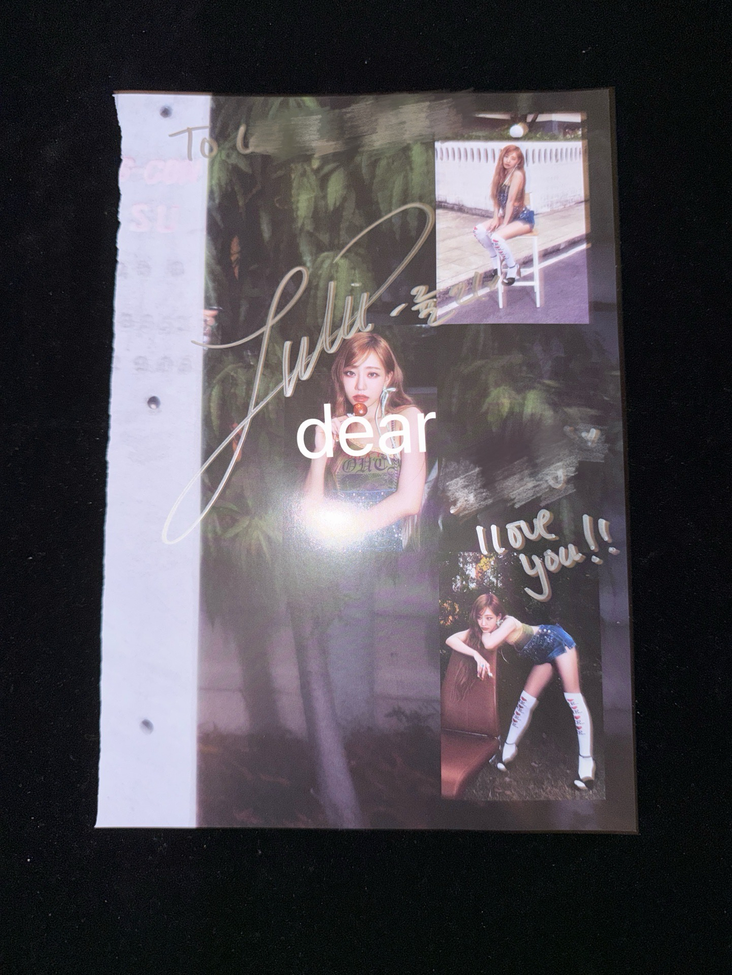 kiss of life 朱莉 撕頁to簽