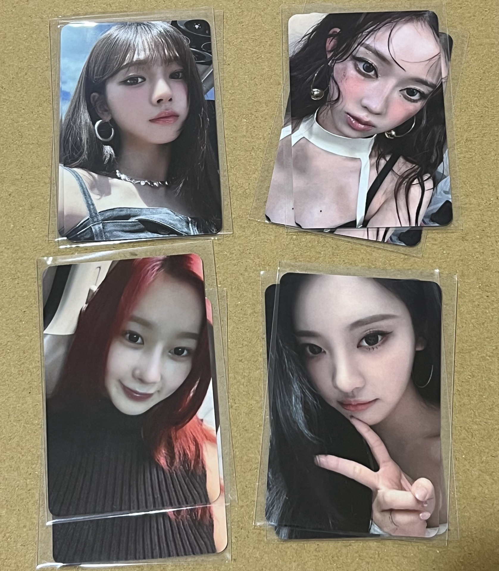 AESPA Dirty Work Mini Record 特典卡 小卡 一套