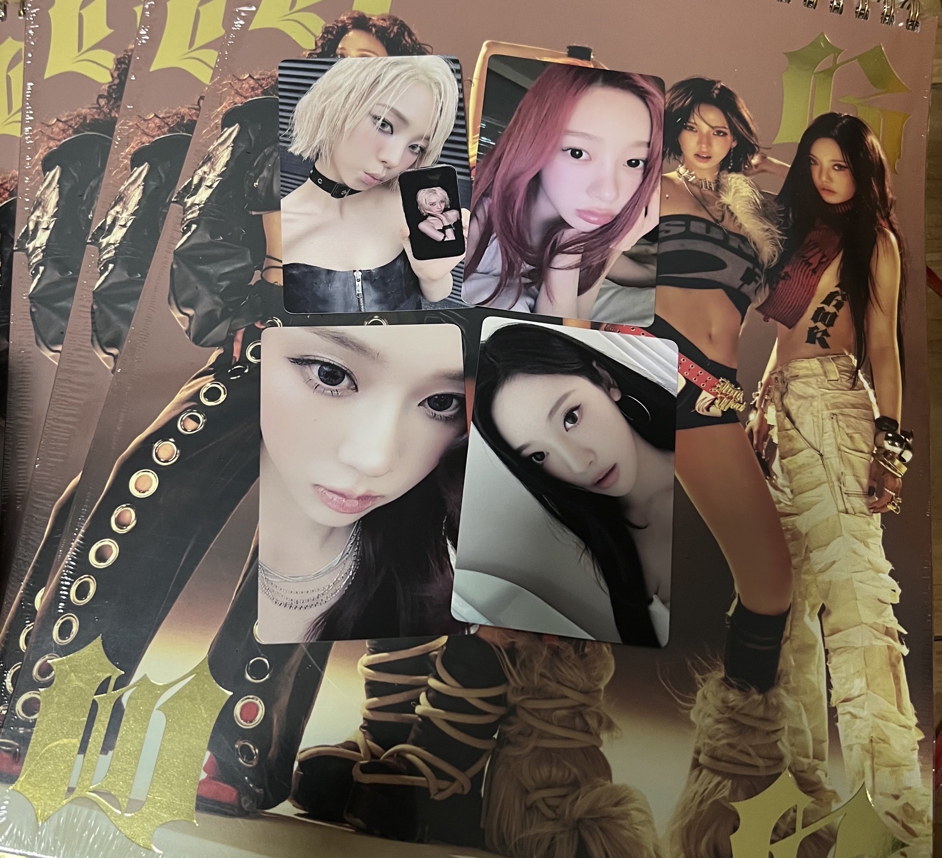 Aespa Dirty Work yzy 一直娛 預售 特典卡 小卡 一套