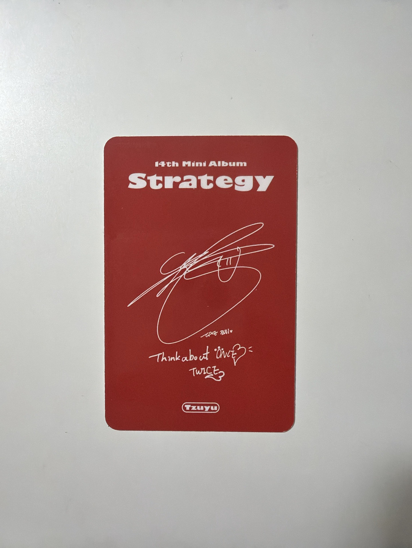 TWICE Strategy 子瑜專輯卡！