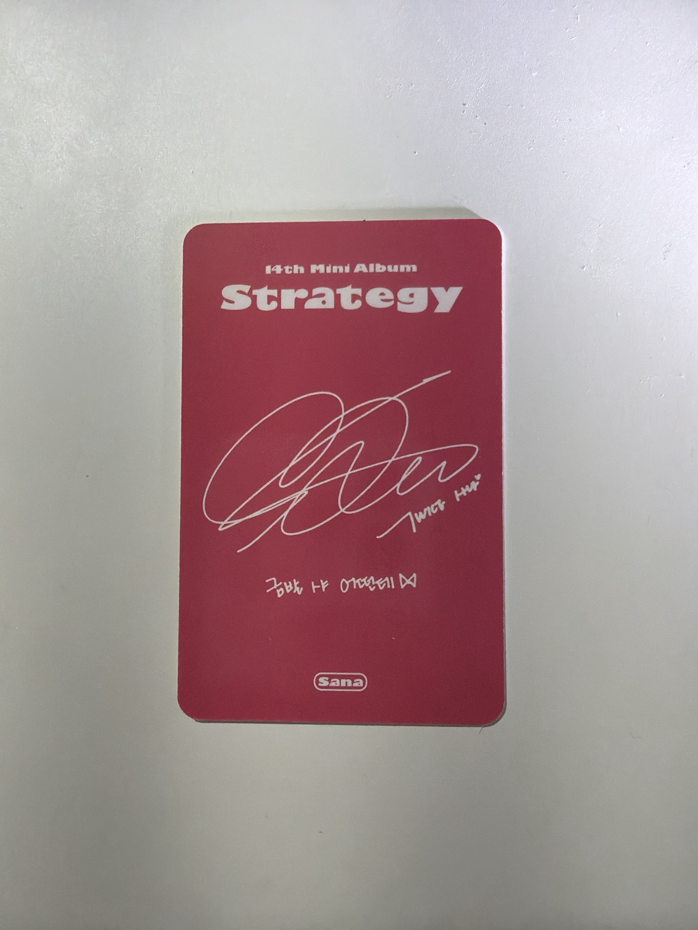 TWICE Strategy Sana小卡！