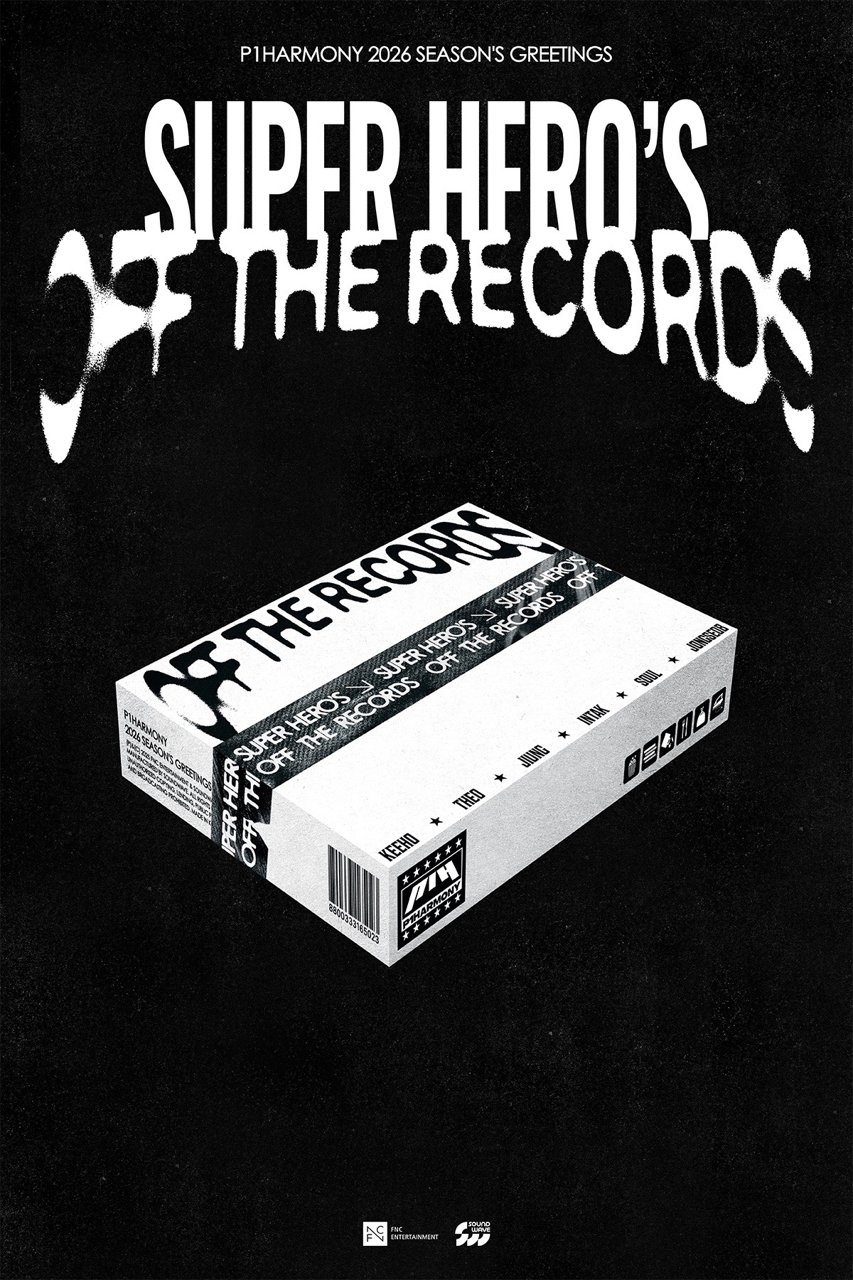 P1Harmony 2026 season’s greetings SUPER HERO’S OFF THE RECORDS