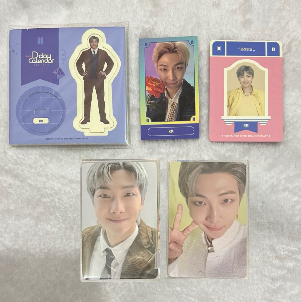 BTS 2021 festa 倒數日曆 小卡 立牌 RM