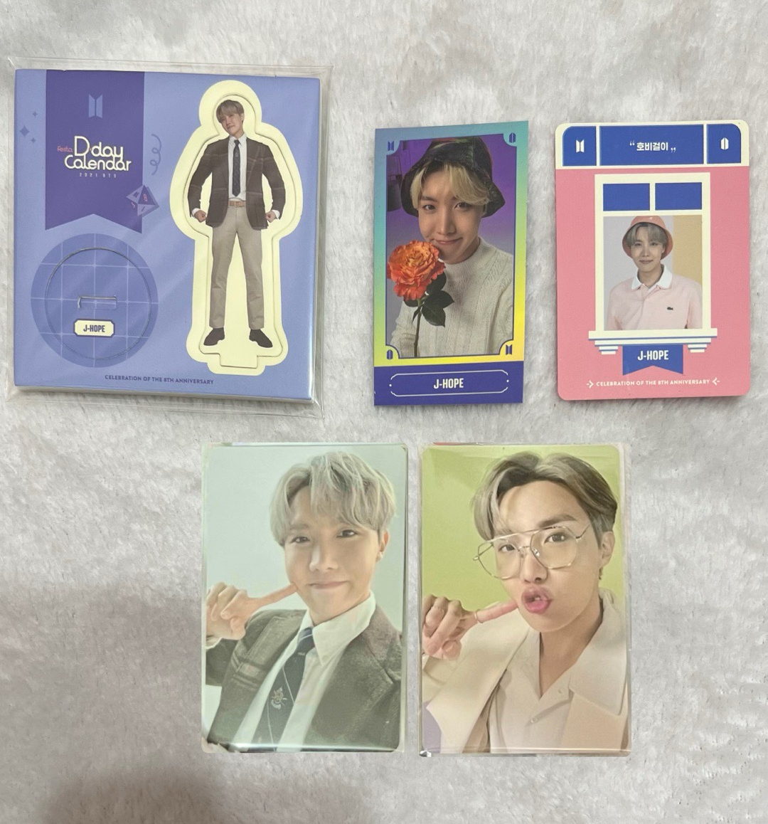 BTS 2021 festa 倒數日曆 小卡 立牌 j-hpoe