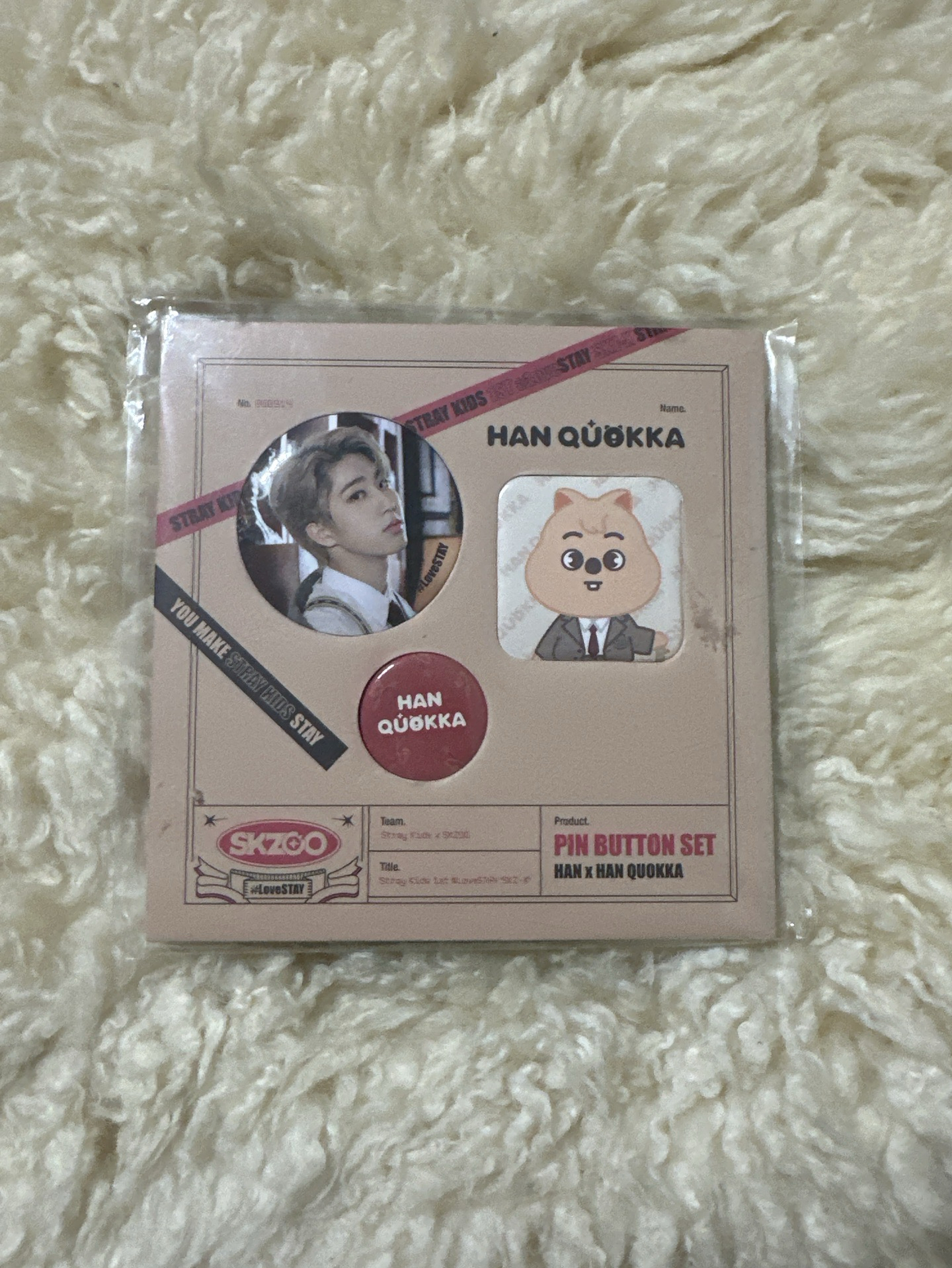 Stray Kids<#LoveSTAY 'SKZ-X'>徽章 韓知城 ver.