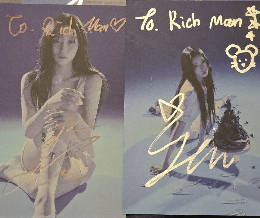  NMIXX親簽明信片 Richman ver