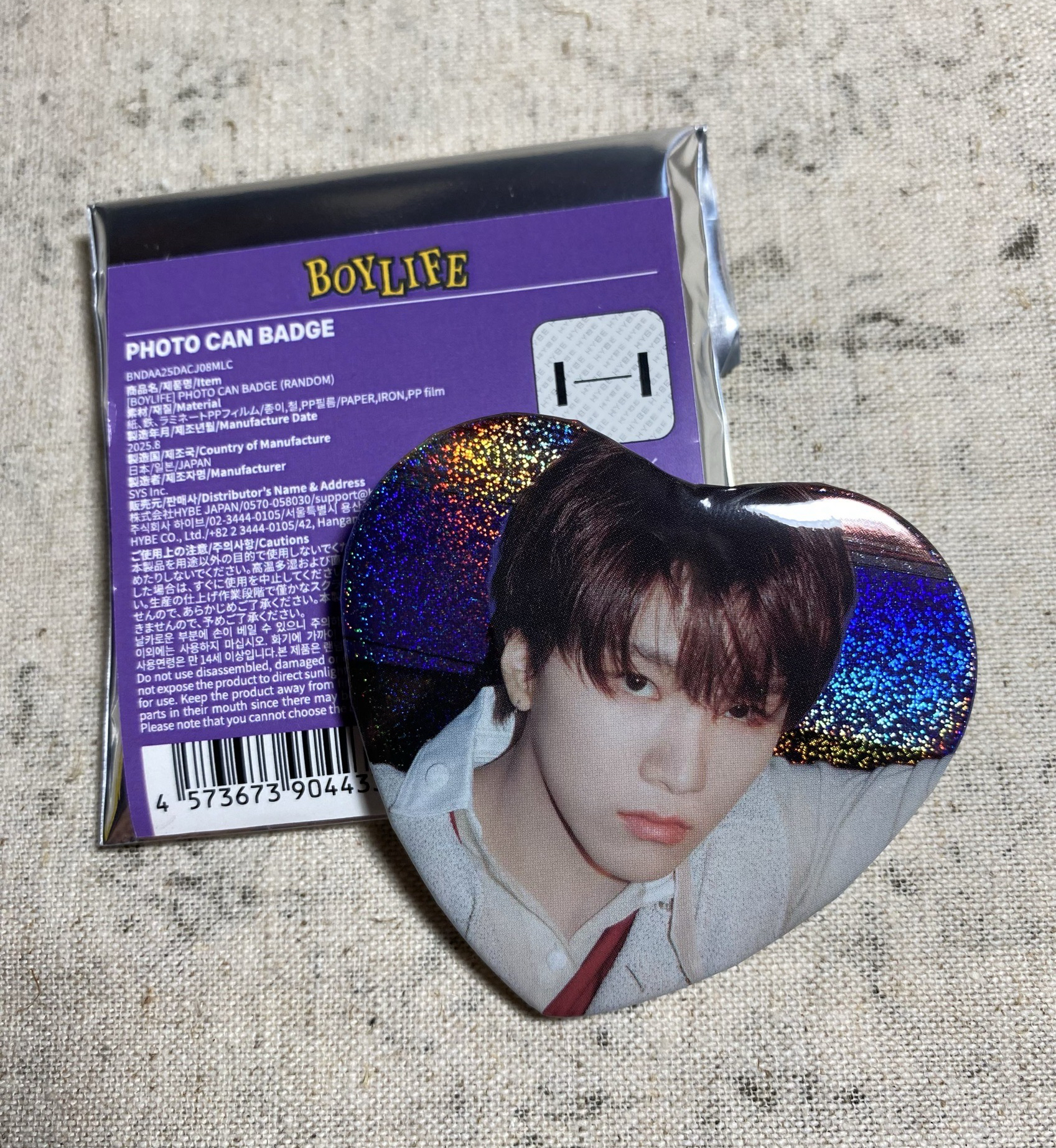 BOYLIFE 徽章 愛心 雲鶴