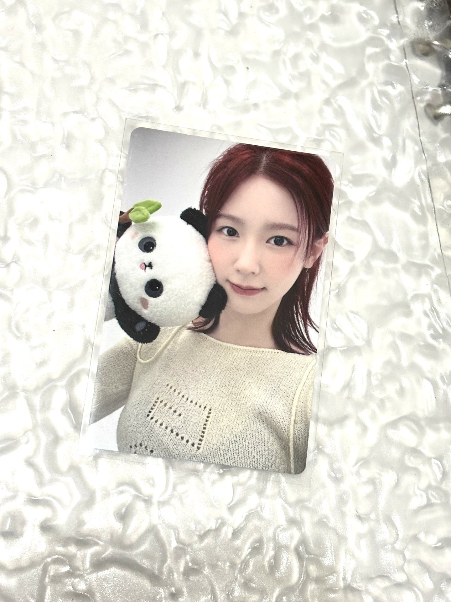 yzy熊貓麵（背後有qr可以掃語音）