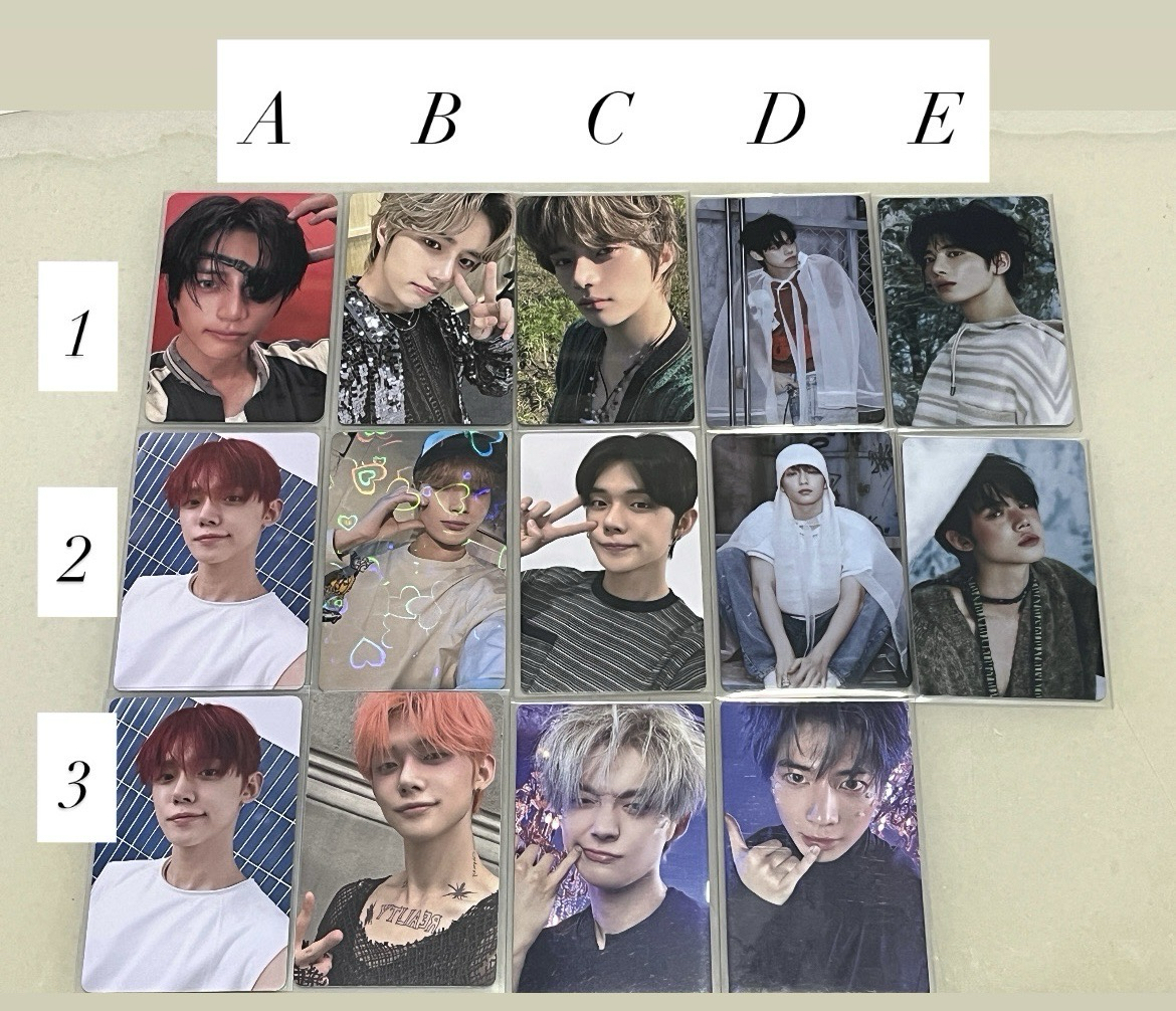 TXT 小卡 特典 會包裝 2張以上出貨 都只要100內