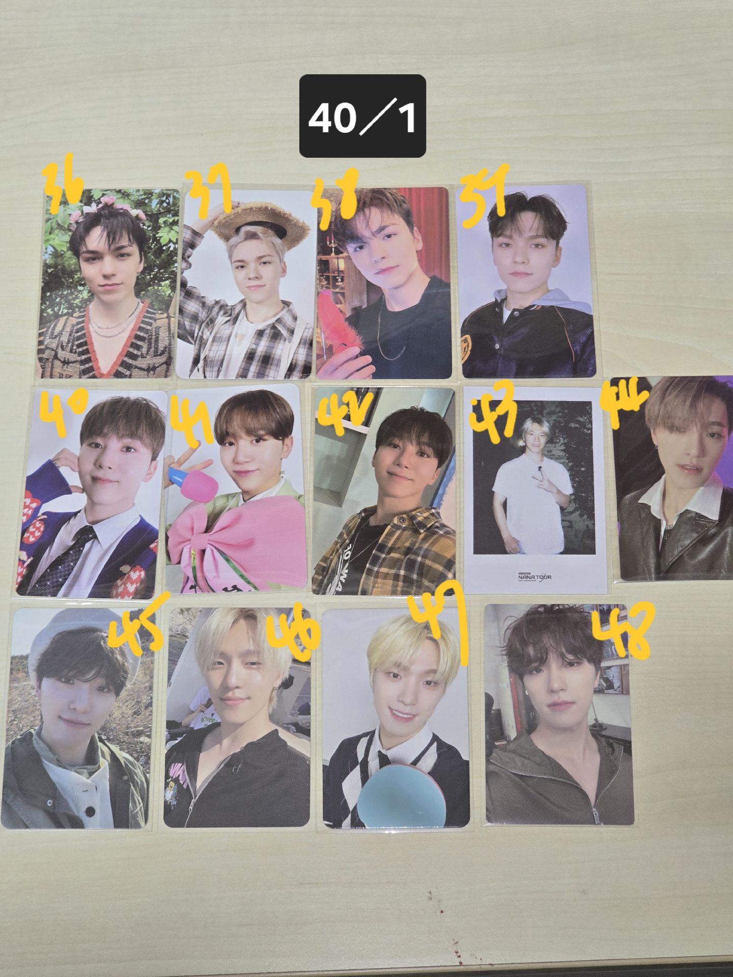 SEVENTEEN 💎| 寛啵燦 專卡 DVD卡 年曆卡