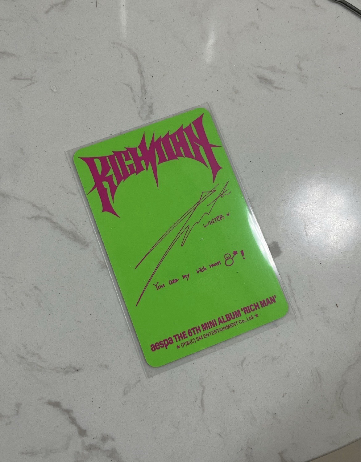 Rich Man bn 專輯卡 B&N冬