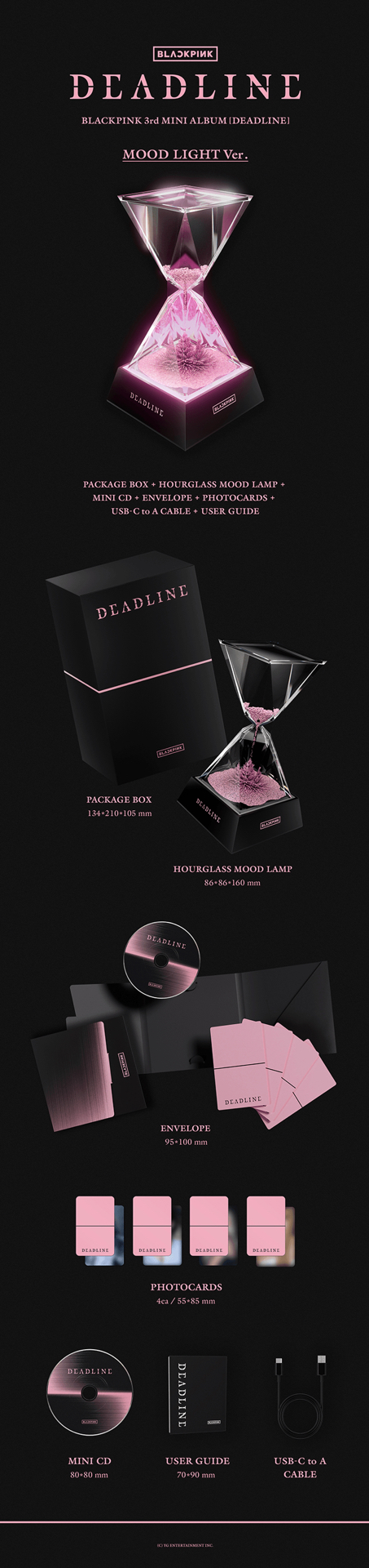 BLACKPINK DEADLINE 專輯 夜燈版MOON LIGHT ver.