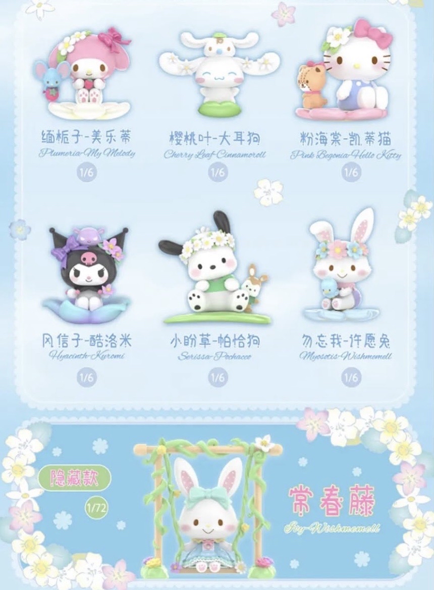 三麗鷗家族花意系列盲盒