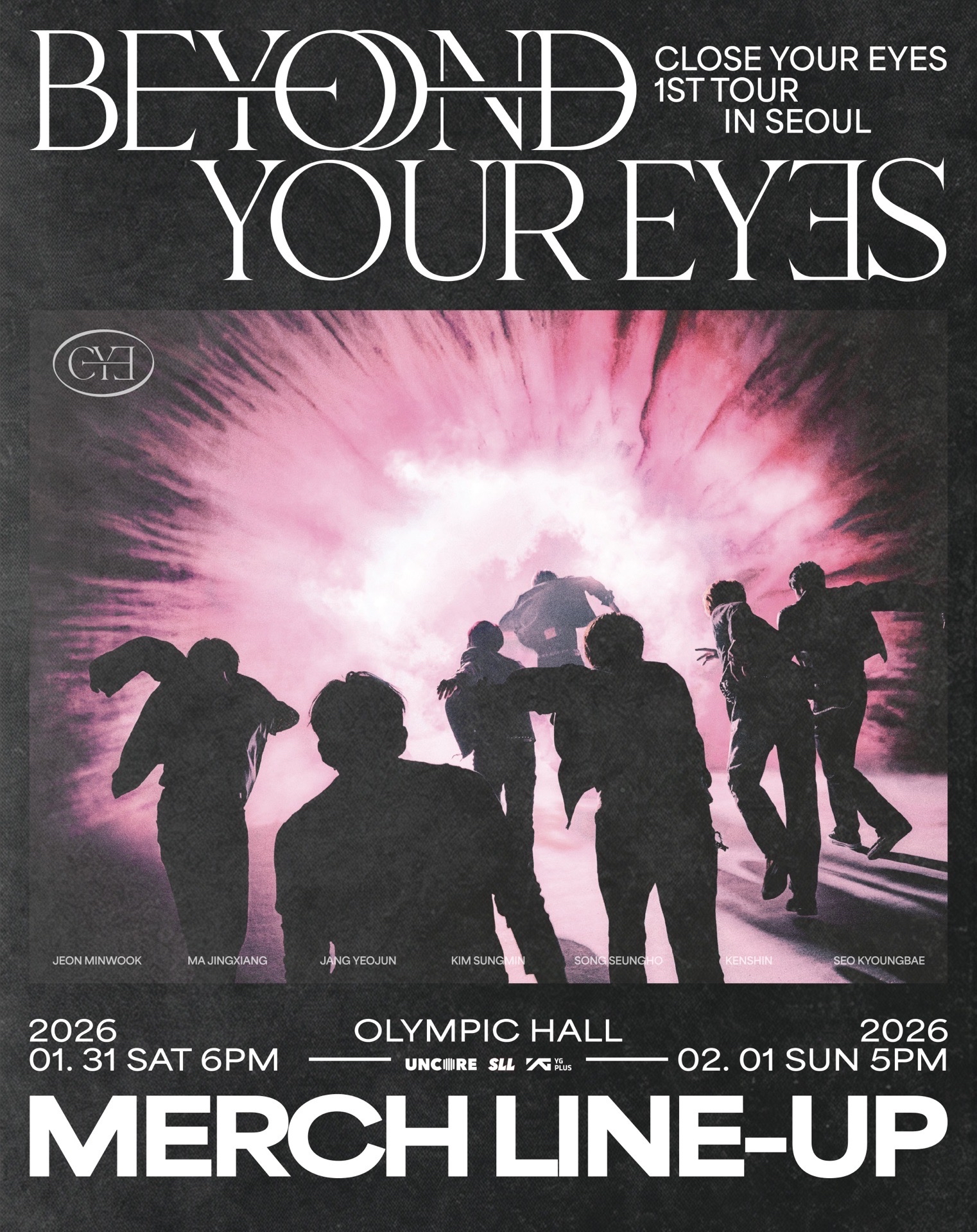 CLOSE YOUR EYES 1ST TOUR [BEYOND YOUR EYES] IN SEOUL MD LINE-UP