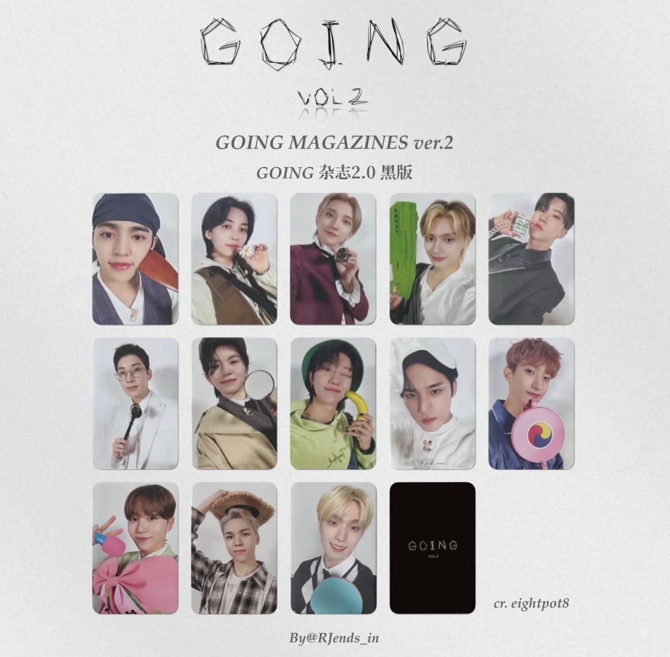 Going 雜誌2.0 白板小卡